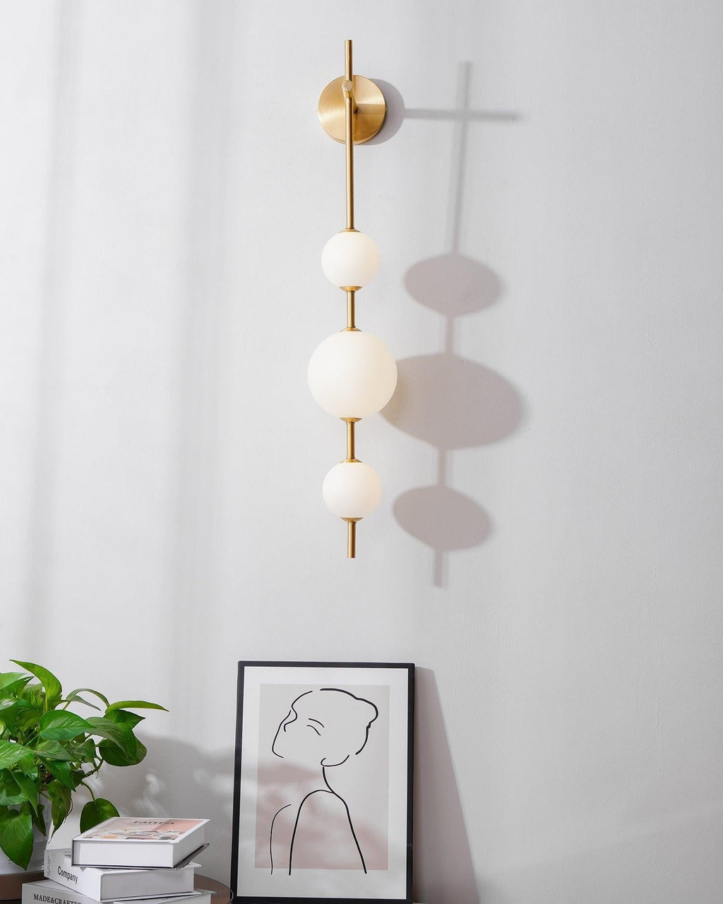Vertical Glow Wall Light, Hardwired Wall Sconce, detail 27