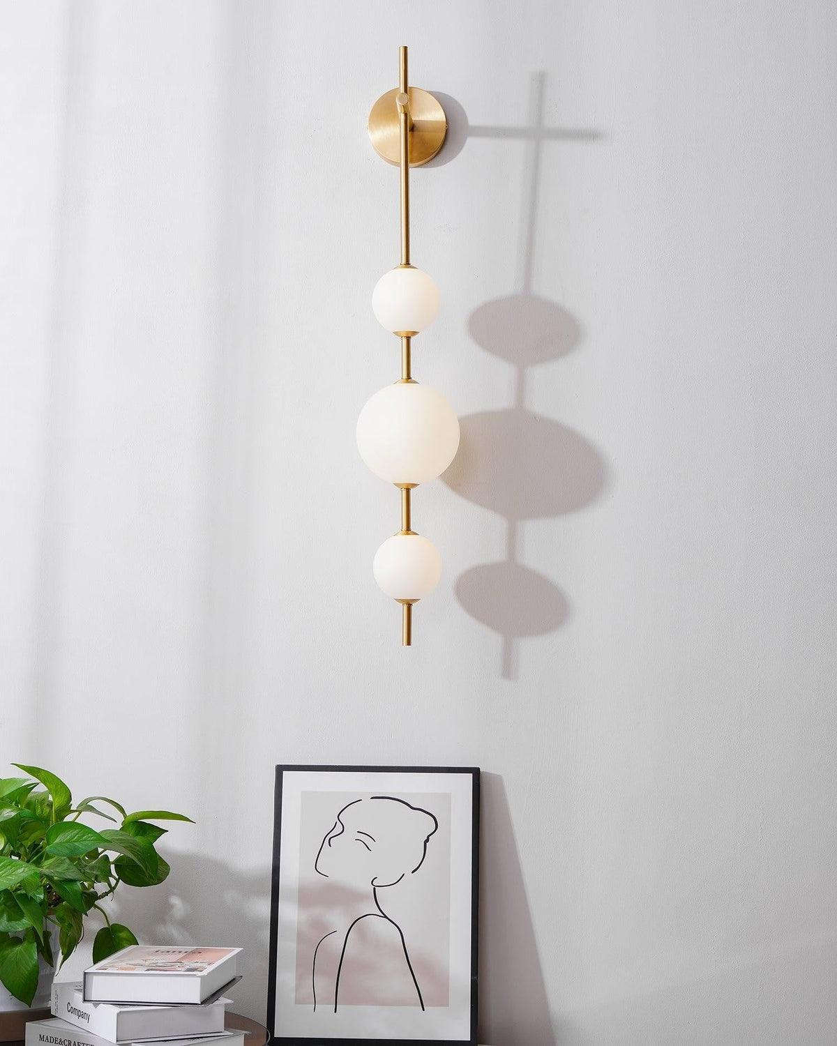 Vertical Glow Wall Light, Hardwired Wall Sconce, detail 27