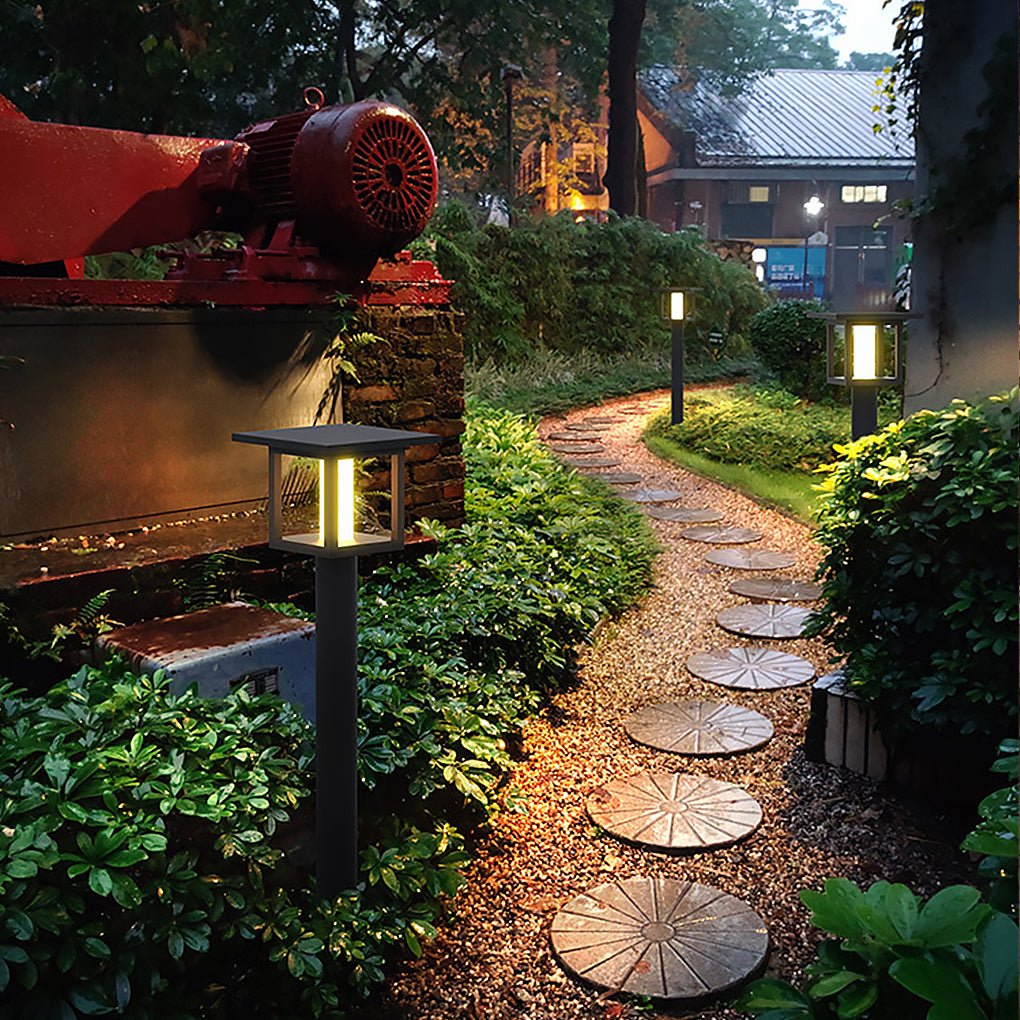 Villa Fence Post Lights Solar Exterior LED Landscape Lighting Wall Light, Outdoor Wall Light, detail 9