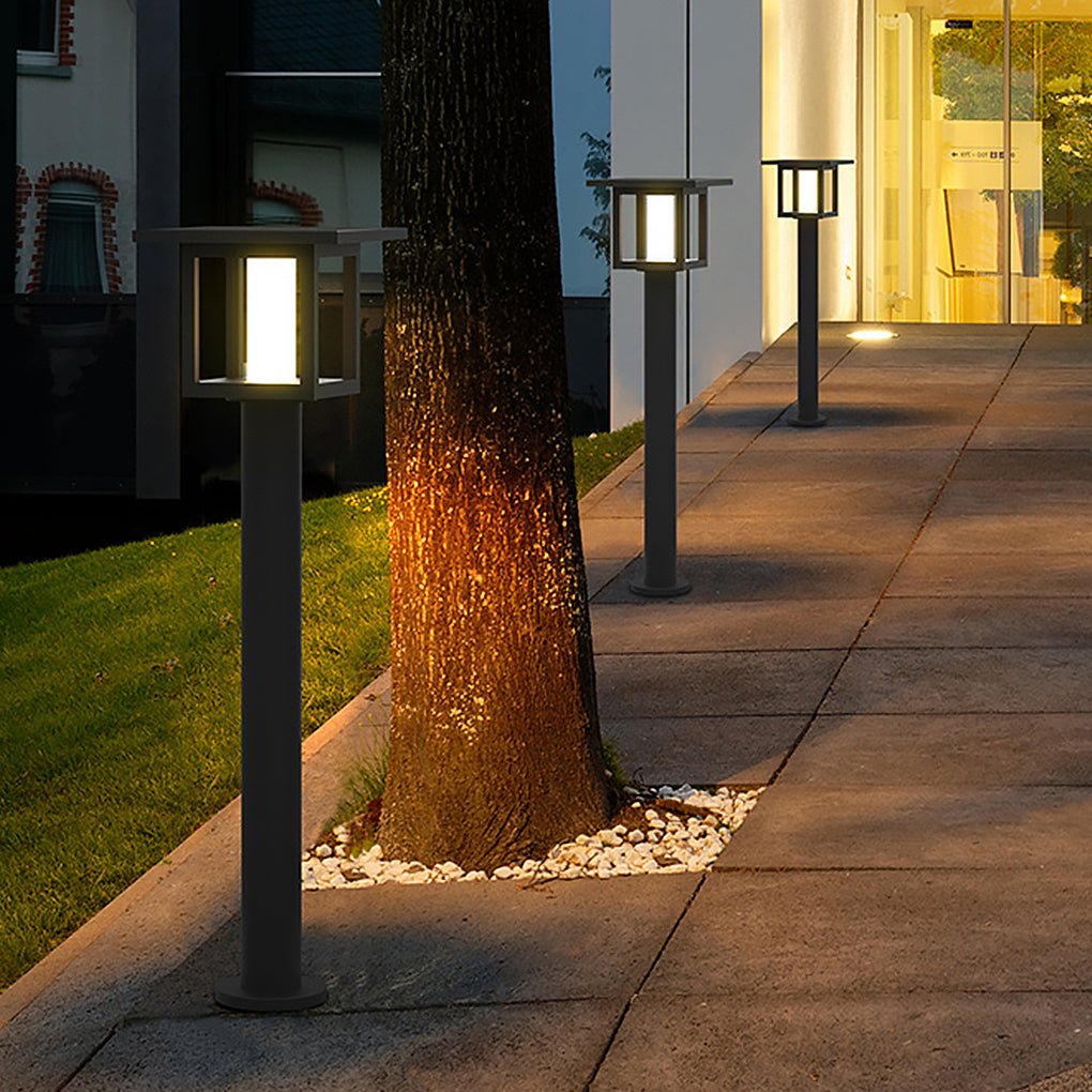 Villa Fence Post Lights Solar Exterior LED Landscape Lighting Wall Light, Outdoor Wall Light, detail 2
