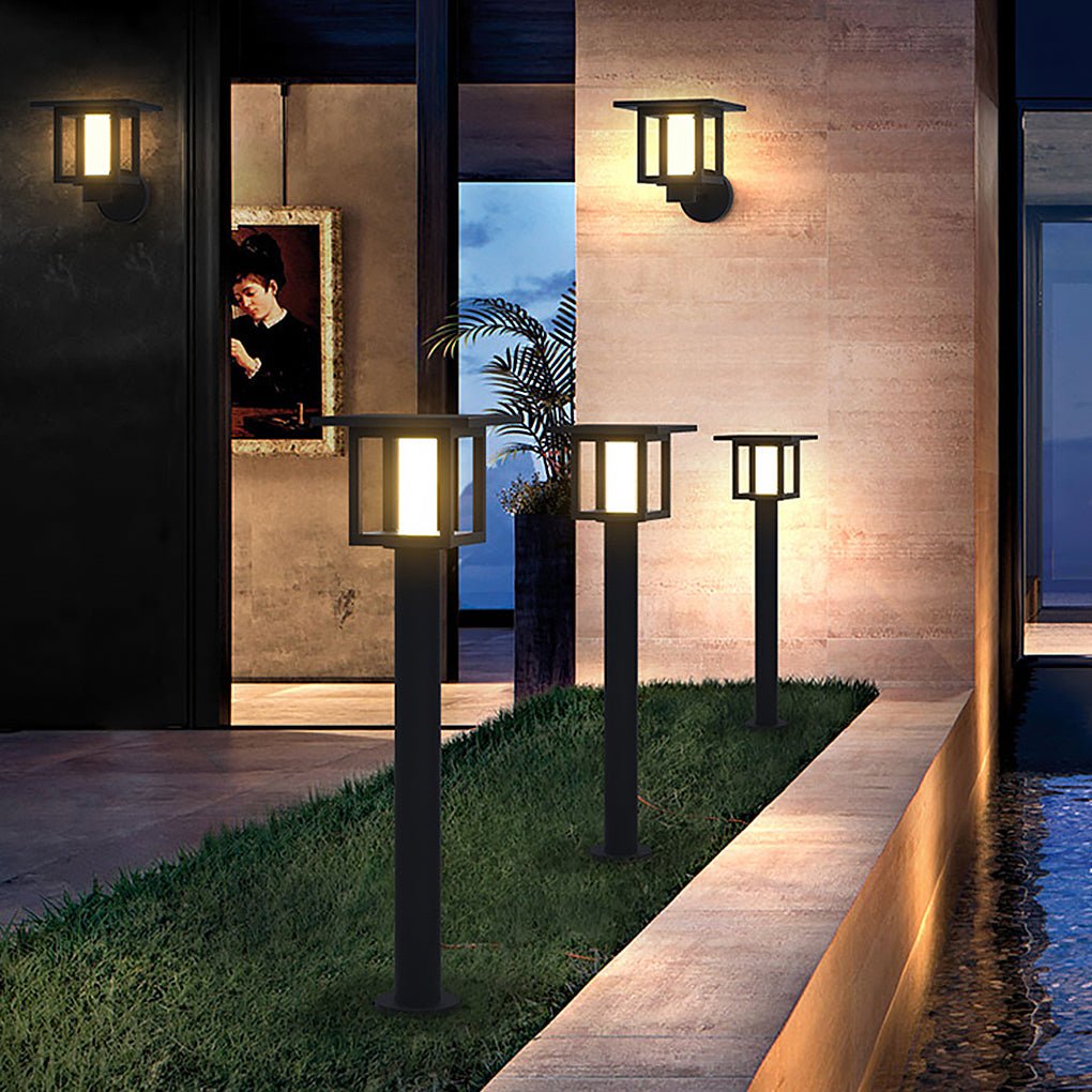Villa Fence Post Lights Solar Exterior LED Landscape Lighting Wall Light, Outdoor Wall Light, detail 8