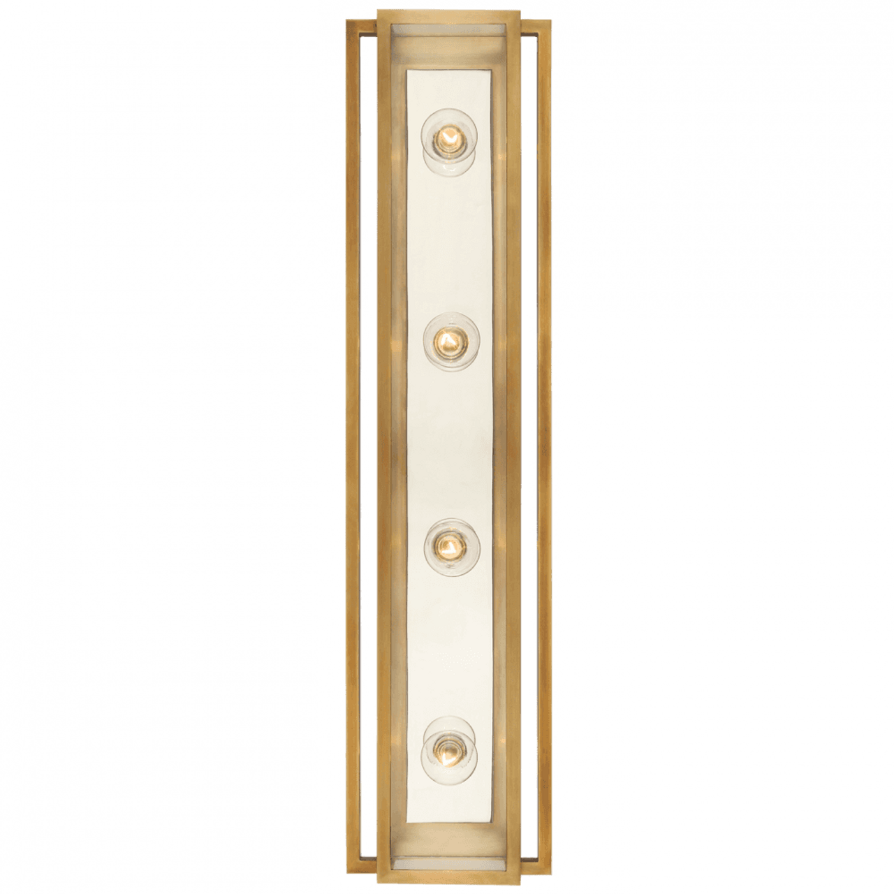 Solitude Wall Light, Integrated LED, Antique Nickel, Optic Haze Quartz, Hardwired Wall Sconce, detail 4