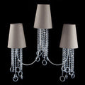 Crystal Hand Blown Glass Wall Light, Bedroom Wall Sconce, Height 75 cm