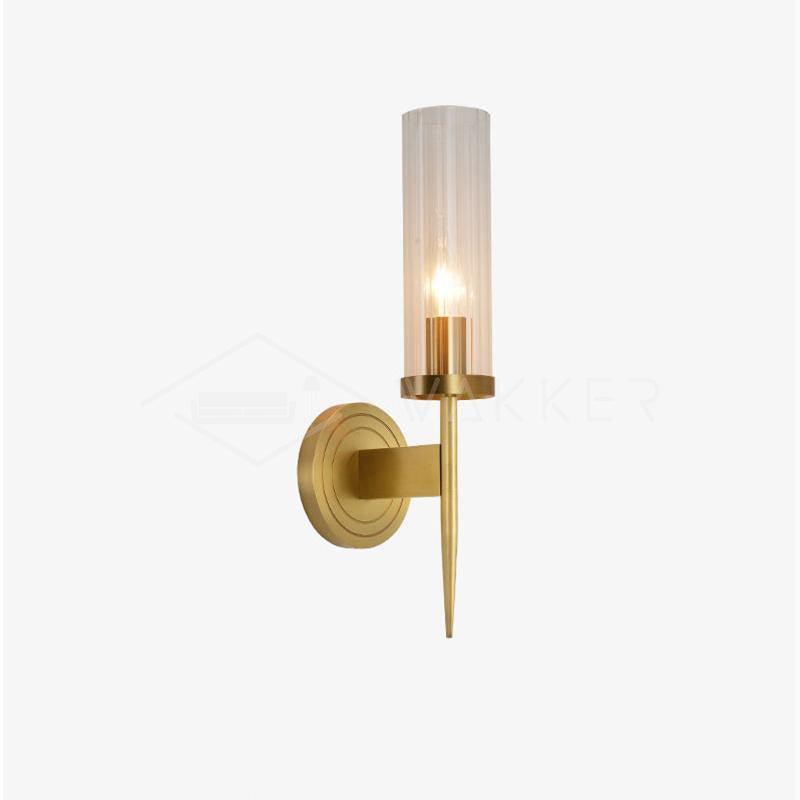 Alouette Wall Light, Bedroom Wall Sconce, Copper, Dia 12cm x H 40cm
