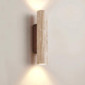 Natural Travertine Wall Light, Bedroom Wall Sconce, Premium natural travertine, Dimensions: Height 32cm