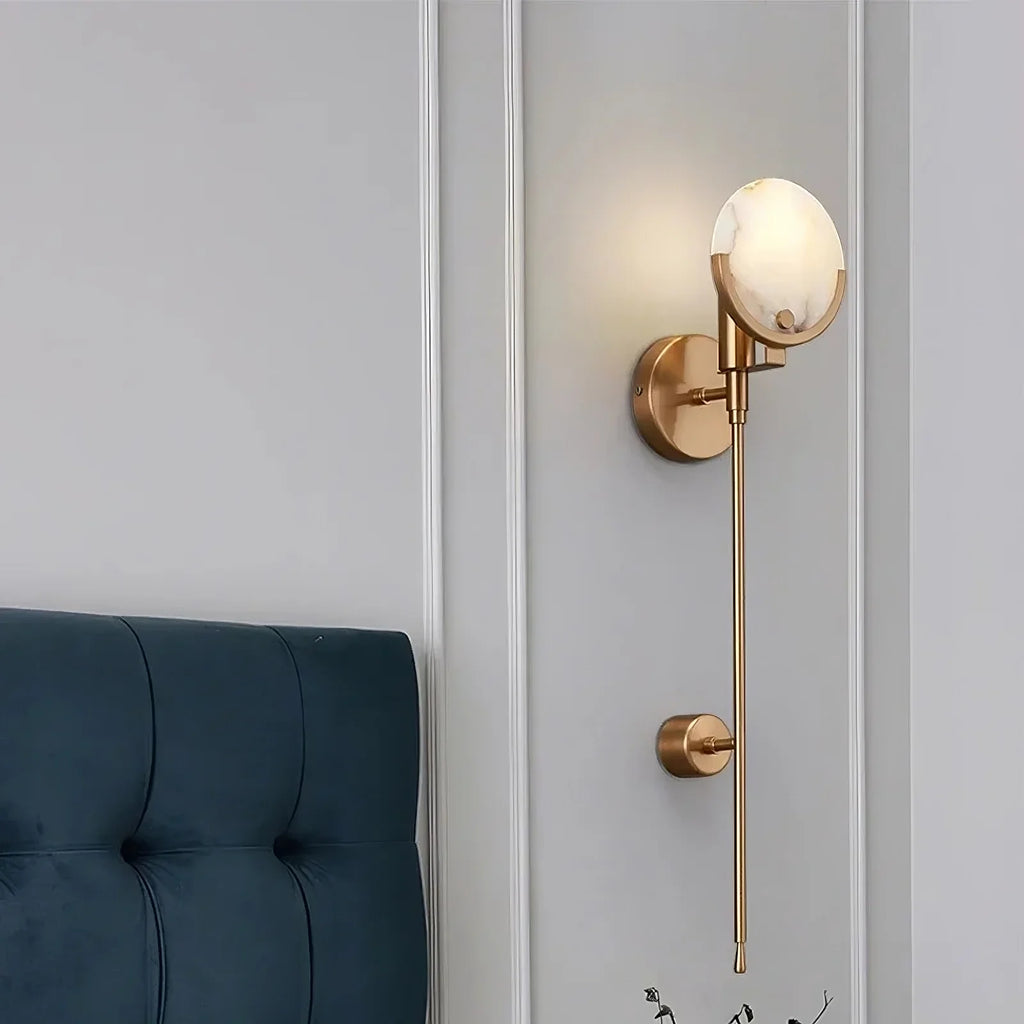 Natural Marble Wall Light Wall Light, Bedroom Wall Sconce, detail 2