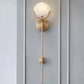 Natural Marble Wall Light Wall Light, Bedroom Wall Sconce, High-quality Natural Marble, Height: 62cm