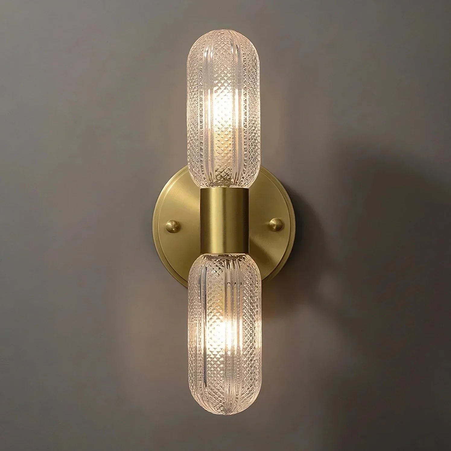 Palermo 12" Brass Wall Light Wall Light, Bathroom Wall Sconce, detail 2