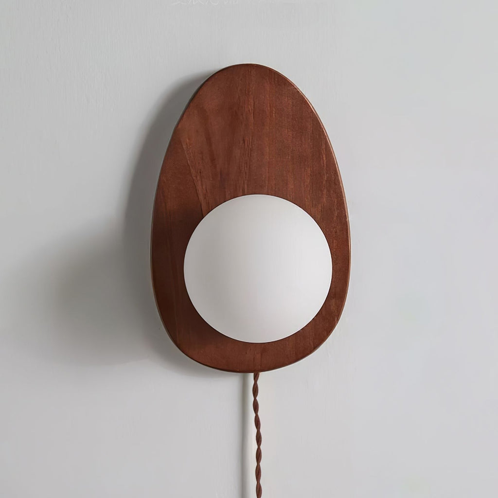 Walnora Globe Wall Light, Plug-In Wall Sconce, detail 26