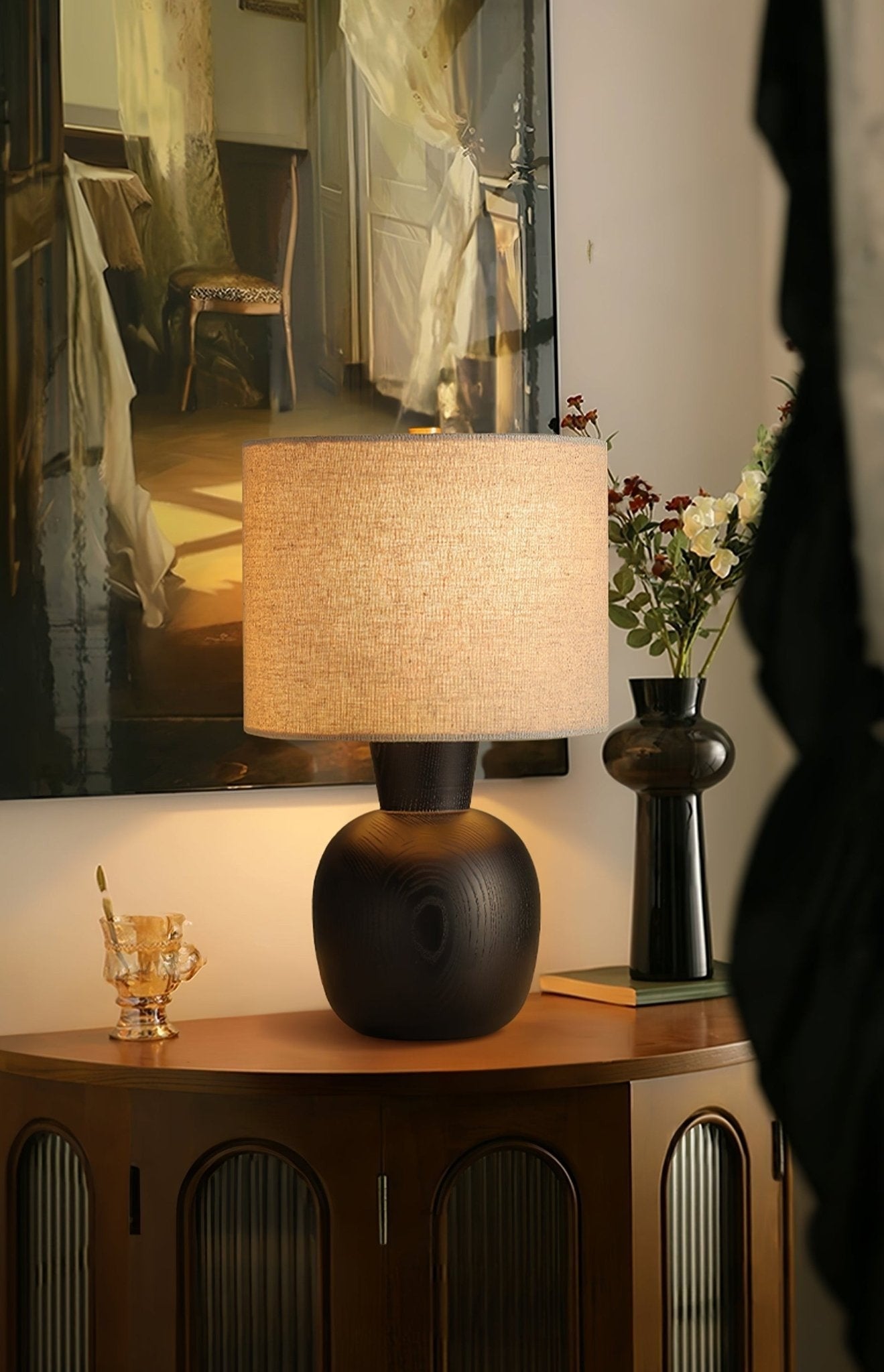 Warmwood Hearth Table Light, Bedside Table Lamp, detail 12