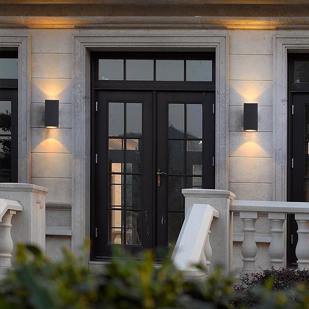 Waterproof LED Exterior Wall Fixtures for Villa Exterior Patio Balcony, Outdoor Wall Light, Die-cast Aluminum, 5" W x 6" H