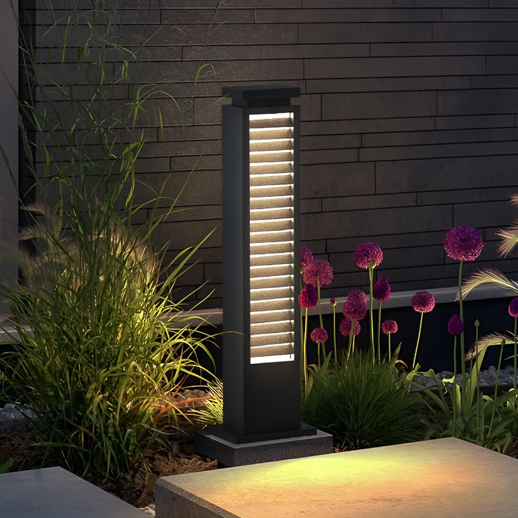 Waterproof LED Contemporary Path Lights Exterior Post Lights Garden Lights Patio Lights, Outdoor Wall Light, Stainless Steel, 12"