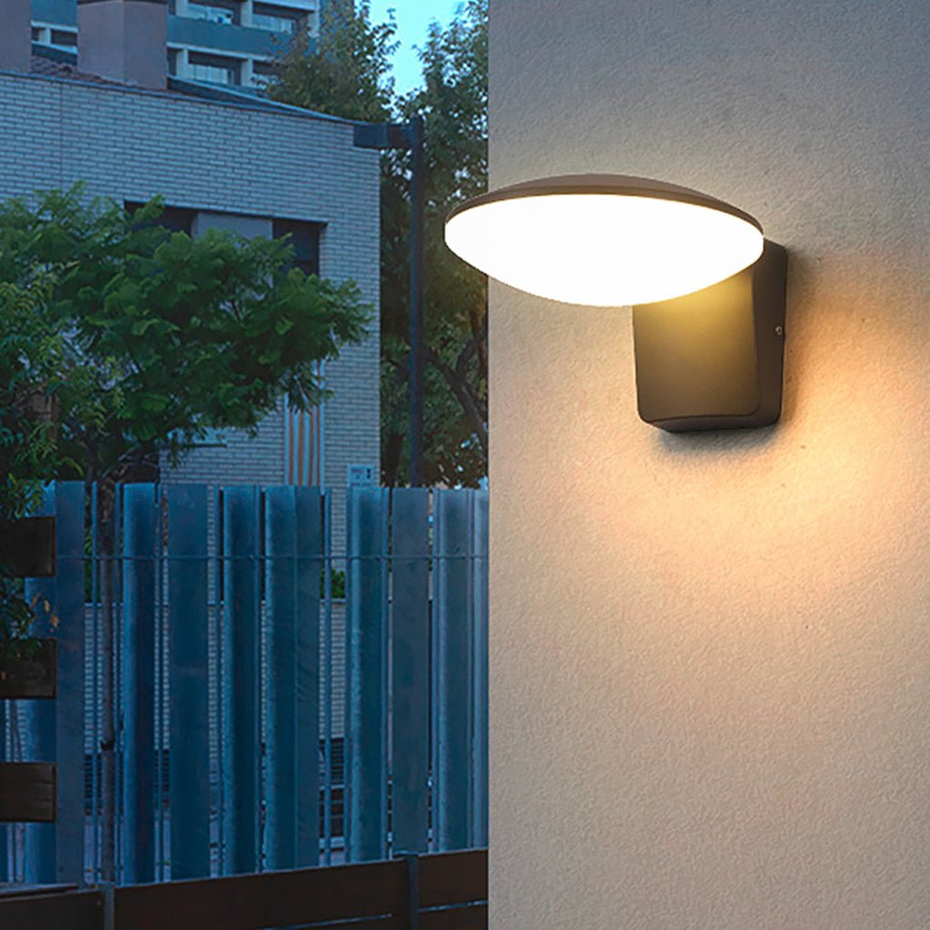 Waterproof Contemporary Clean Exterior Solar LED Wall Light for Terrace Balcony, Outdoor Wall Light, detail 3