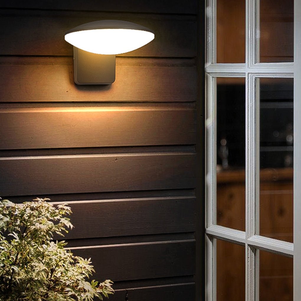 Waterproof Contemporary Clean Exterior Solar LED Wall Light for Terrace Balcony, Outdoor Wall Light, detail 4