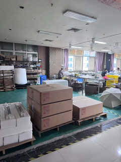 Packed lighting orders prepared before shipment