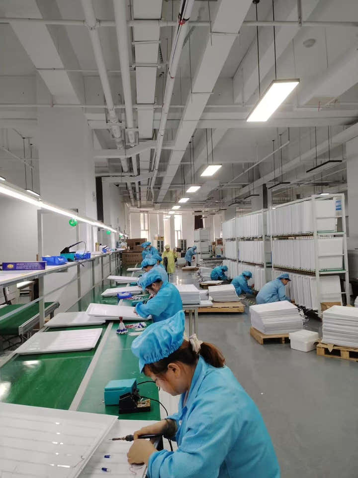 Guangdong lighting factory assembly line